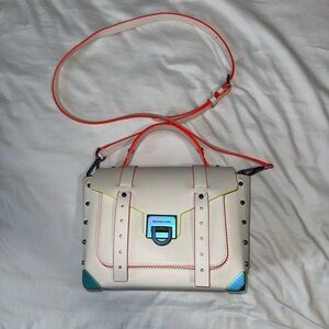 Michael Kors Cream and Neon Bag